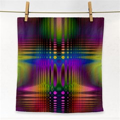 Abstract Psychedelic Pattern Face Towel by SpinnyChairDesigns