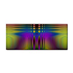 Abstract Psychedelic Pattern Hand Towel by SpinnyChairDesigns