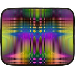 Abstract Psychedelic Pattern Double Sided Fleece Blanket (mini)  by SpinnyChairDesigns