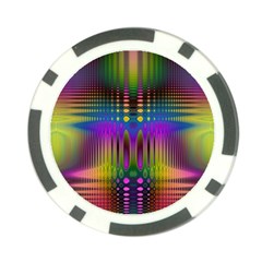 Abstract Psychedelic Pattern Poker Chip Card Guard (10 Pack) by SpinnyChairDesigns