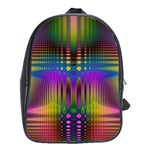 Abstract Psychedelic Pattern School Bag (Large) Front