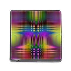 Abstract Psychedelic Pattern Memory Card Reader (square 5 Slot) by SpinnyChairDesigns