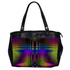 Abstract Psychedelic Pattern Oversize Office Handbag by SpinnyChairDesigns