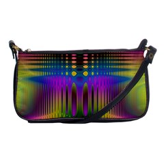 Abstract Psychedelic Pattern Shoulder Clutch Bag by SpinnyChairDesigns