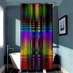 Abstract Psychedelic Pattern Shower Curtain 36  X 72  (stall)  by SpinnyChairDesigns