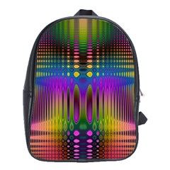 Abstract Psychedelic Pattern School Bag (xl) by SpinnyChairDesigns