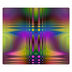 Abstract Psychedelic Pattern Double Sided Flano Blanket (small)  by SpinnyChairDesigns