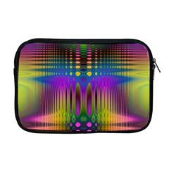 Abstract Psychedelic Pattern Apple Macbook Pro 17  Zipper Case by SpinnyChairDesigns