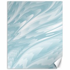 Light Blue Feathered Texture Canvas 16  X 20  by SpinnyChairDesigns