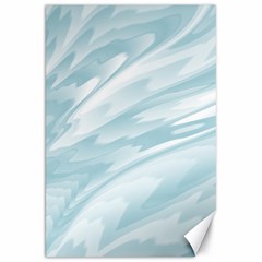 Light Blue Feathered Texture Canvas 20  X 30  by SpinnyChairDesigns