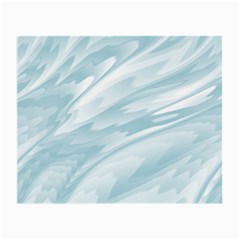 Light Blue Feathered Texture Small Glasses Cloth (2 Sides) by SpinnyChairDesigns