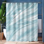 Light Blue Feathered Texture Shower Curtain 60  x 72  (Medium)  60 x72  Curtain