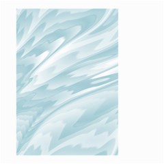 Light Blue Feathered Texture Small Garden Flag (two Sides) by SpinnyChairDesigns