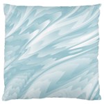 Light Blue Feathered Texture Large Cushion Case (One Side) Front