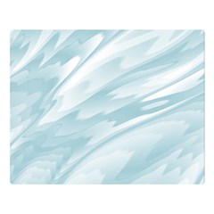 Light Blue Feathered Texture Double Sided Flano Blanket (large)  by SpinnyChairDesigns