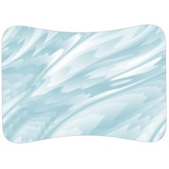 Light Blue Feathered Texture Velour Seat Head Rest Cushion by SpinnyChairDesigns