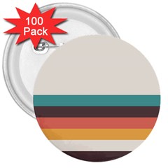 Classic Retro Stripes 3  Buttons (100 Pack)  by tmsartbazaar