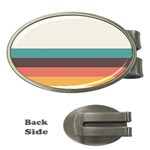 Classic Retro Stripes Money Clips (Oval)  Front