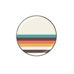 Classic Retro Stripes Hat Clip Ball Marker by tmsartbazaar