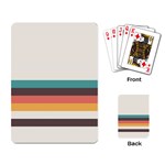 Classic Retro Stripes Playing Cards Single Design (Rectangle) Back