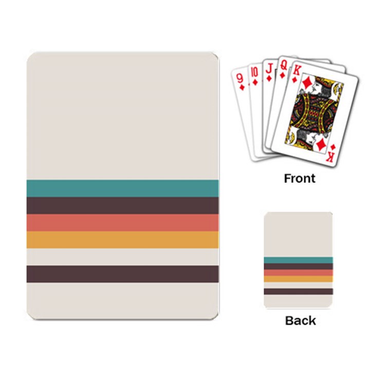 Classic Retro Stripes Playing Cards Single Design (Rectangle)