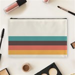 Classic Retro Stripes Cosmetic Bag (Large) Front