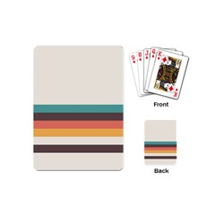 Classic Retro Stripes Playing Cards Single Design (mini) by tmsartbazaar