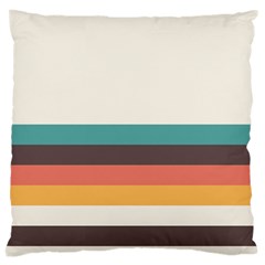 Classic Retro Stripes Large Cushion Case (one Side) by tmsartbazaar