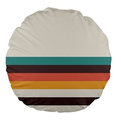 Classic Retro Stripes Large 18  Premium Flano Round Cushions by tmsartbazaar