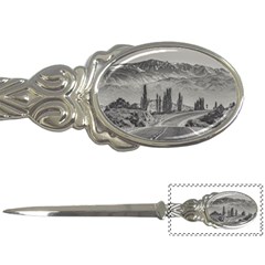 Deserted Landscape Highway, San Juan Province, Argentina Letter Opener by dflcprintsclothing