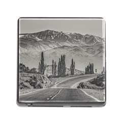 Deserted Landscape Highway, San Juan Province, Argentina Memory Card Reader (square 5 Slot) by dflcprintsclothing