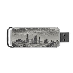 Deserted Landscape Highway, San Juan Province, Argentina Portable Usb Flash (two Sides) by dflcprintsclothing