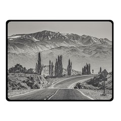 Deserted Landscape Highway, San Juan Province, Argentina Double Sided Fleece Blanket (small)  by dflcprintsclothing