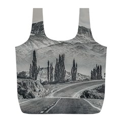 Deserted Landscape Highway, San Juan Province, Argentina Full Print Recycle Bag (l) by dflcprintsclothing