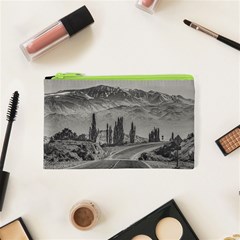 Deserted Landscape Highway, San Juan Province, Argentina Cosmetic Bag (xs) by dflcprintsclothing