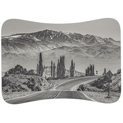 Deserted Landscape Highway, San Juan Province, Argentina Velour Seat Head Rest Cushion by dflcprintsclothing