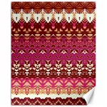 Boho Fuschia and Gold Pattern Canvas 16  x 20  15.75 x19.29  Canvas - 1