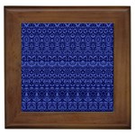 Boho Navy Blue  Framed Tile Front