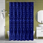 Boho Navy Blue  Shower Curtain 48  x 72  (Small)  Curtain(48  X 72 ) - 42.18 x64.8  Curtain(48  X 72 )