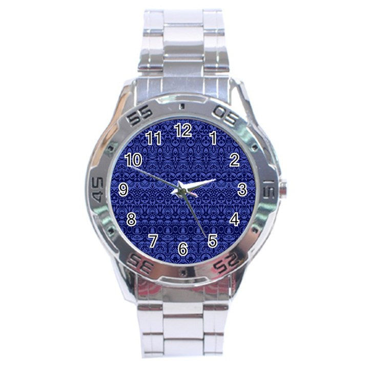 Boho Navy Blue  Stainless Steel Analogue Watch