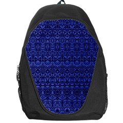 Boho Navy Blue  Backpack Bag by SpinnyChairDesigns