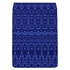 Boho Navy Blue  Removable Flap Cover (l) by SpinnyChairDesigns