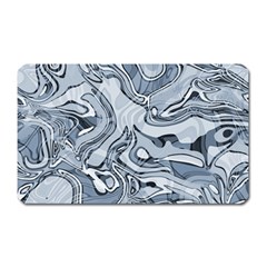 Faded Blue Abstract Art Magnet (rectangular)