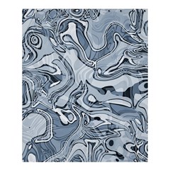 Faded Blue Abstract Art Shower Curtain 60  X 72  (medium)  by SpinnyChairDesigns