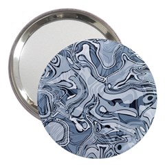 Faded Blue Abstract Art 3  Handbag Mirrors by SpinnyChairDesigns