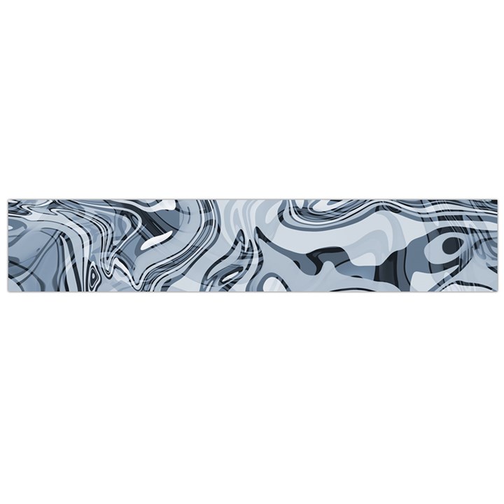 Faded Blue Abstract Art Large Flano Scarf 