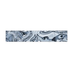 Faded Blue Abstract Art Flano Scarf (mini) by SpinnyChairDesigns