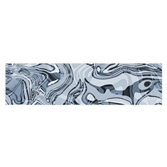 Faded Blue Abstract Art Satin Scarf (oblong) by SpinnyChairDesigns