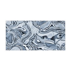 Faded Blue Abstract Art Yoga Headband by SpinnyChairDesigns