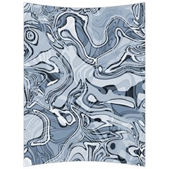 Faded Blue Abstract Art Back Support Cushion by SpinnyChairDesigns